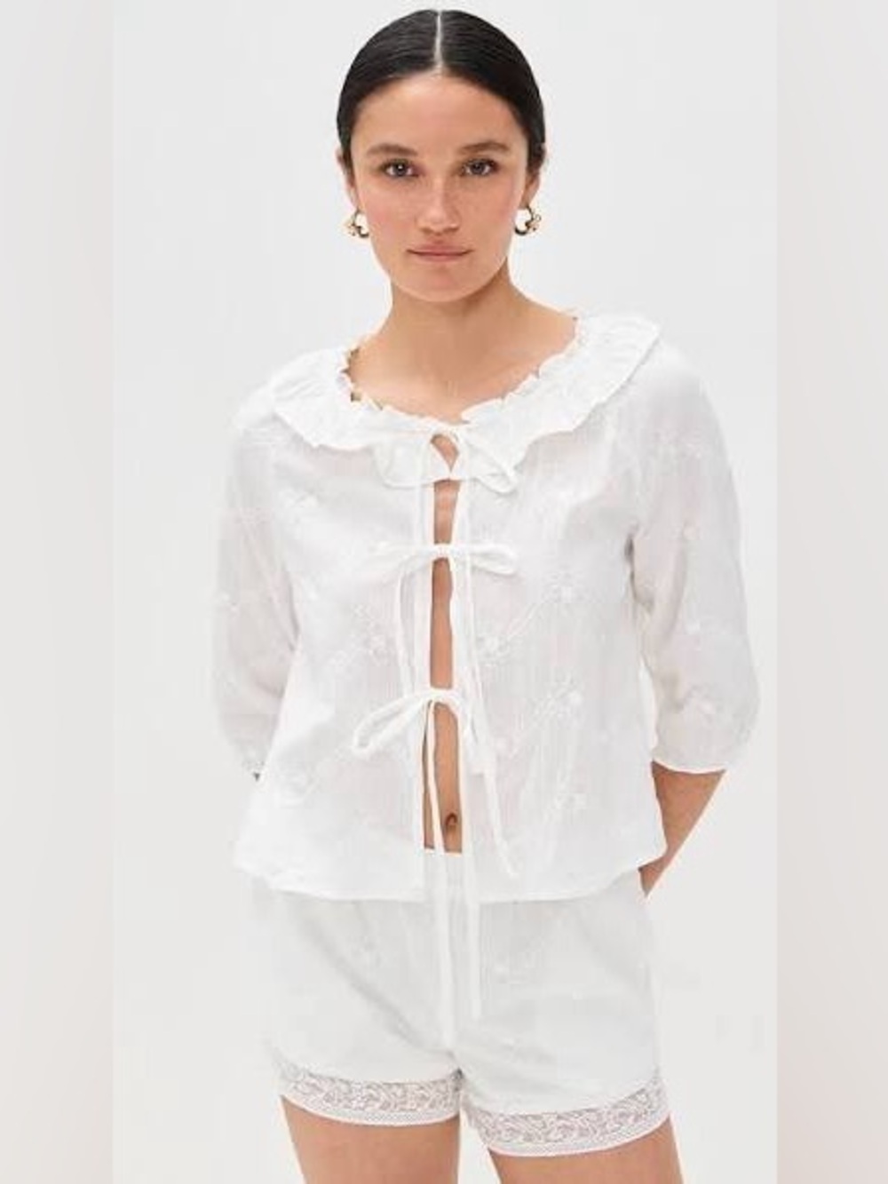 Bailey Rose Women’s Embroidered Top and Shorts